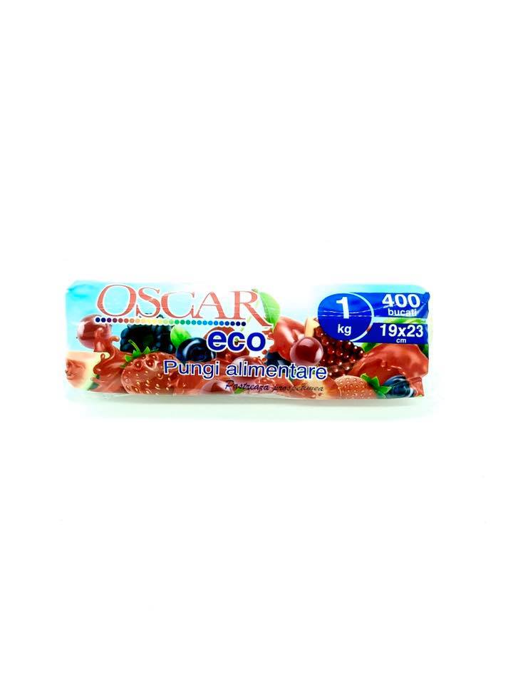 Pungi alimentare eco oscar 400buc/rola 1kg